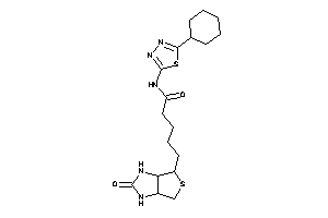 N-(5-cyclohexyl-1,3,4-thiadiazol-2-yl)-5-(2-keto-1,3,3a,4,6,6a-hexahydrothieno[3,4-d]imidazol-4-yl)valeramide