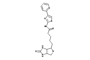 5-(2-keto-1,3,3a,4,6,6a-hexahydrothieno[3,4-d]imidazol-4-yl)-N-[4-(2-pyridyl)thiazol-2-yl]valeramide