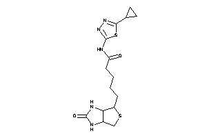 N-(5-cyclopropyl-1,3,4-thiadiazol-2-yl)-5-(2-keto-1,3,3a,4,6,6a-hexahydrothieno[3,4-d]imidazol-4-yl)valeramide