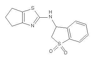 Image of 5,6-dihydro-4H-cyclopenta[d]thiazol-2-yl-(1,1-diketo-2,3-dihydrobenzothiophen-3-yl)amine