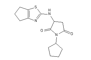 Image of 1-cyclopentyl-3-(5,6-dihydro-4H-cyclopenta[d]thiazol-2-ylamino)pyrrolidine-2,5-quinone