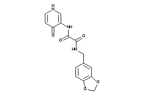 N'-(4-keto-1H-pyridin-3-yl)-N-piperonyl-oxamide