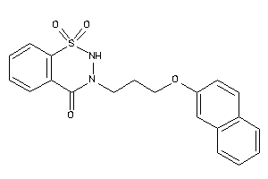 1,1-diketo-3-[3-(2-naphthoxy)propyl]-2H-benzo[e]thiadiazin-4-one