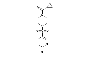 Image of 5-[4-(cyclopropanecarbonyl)piperazino]sulfonyl-2-pyridone