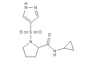 N-cyclopropyl-1-(1H-pyrazol-4-ylsulfonyl)pyrrolidine-2-carboxamide