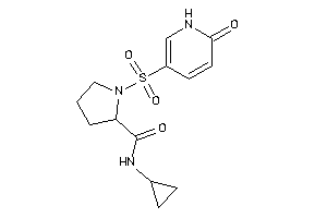 N-cyclopropyl-1-[(6-keto-1H-pyridin-3-yl)sulfonyl]pyrrolidine-2-carboxamide