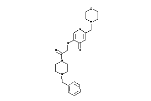 5-[2-(4-benzylpiperazino)-2-keto-ethoxy]-2-(morpholinomethyl)pyran-4-one