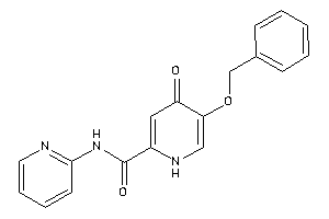 5-benzoxy-4-keto-N-(2-pyridyl)-1H-pyridine-2-carboxamide