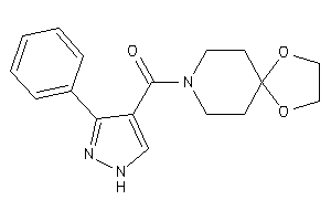 1,4-dioxa-8-azaspiro[4.5]decan-8-yl-(3-phenyl-1H-pyrazol-4-yl)methanone