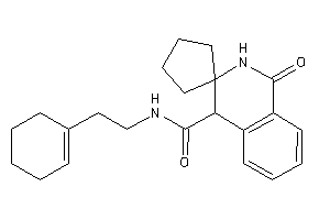Image of N-(2-cyclohexen-1-ylethyl)-1-keto-spiro[2,4-dihydroisoquinoline-3,1'-cyclopentane]-4-carboxamide