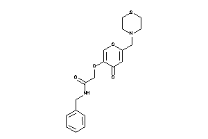 N-benzyl-2-[4-keto-6-(thiomorpholinomethyl)pyran-3-yl]oxy-acetamide