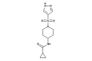 N-[1-(1H-pyrazol-4-ylsulfonyl)-4-piperidyl]cyclopropanecarboxamide