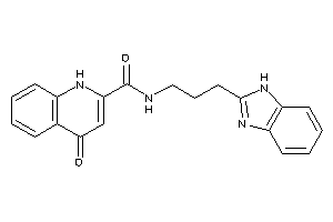 N-[3-(1H-benzimidazol-2-yl)propyl]-4-keto-1H-quinoline-2-carboxamide