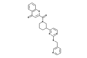 2-[3-[2-(3-pyridylmethylthio)pyrimidin-4-yl]piperidine-1-carbonyl]chromone