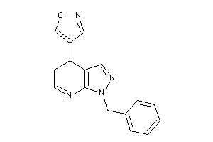 4-(1-benzyl-4,5-dihydropyrazolo[3,4-b]pyridin-4-yl)isoxazole