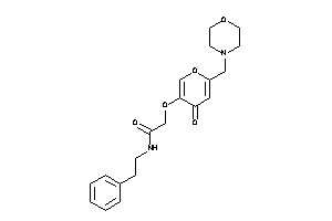 2-[4-keto-6-(morpholinomethyl)pyran-3-yl]oxy-N-phenethyl-acetamide