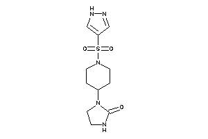 1-[1-(1H-pyrazol-4-ylsulfonyl)-4-piperidyl]-2-imidazolidinone