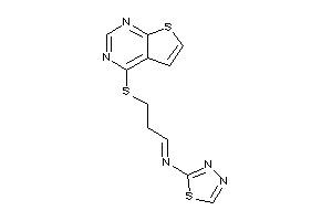 1,3,4-thiadiazol-2-yl-[3-(thieno[2,3-d]pyrimidin-4-ylthio)propylidene]amine