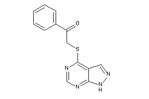 1-phenyl-2-(1H-pyrazolo[3,4-d]pyrimidin-4-ylthio)ethanone