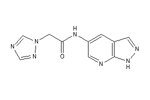 N-(1H-pyrazolo[3,4-b]pyridin-5-yl)-2-(1,2,4-triazol-1-yl)acetamide