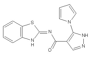 N-(3H-1,3-benzothiazol-2-ylidene)-5-pyrrol-1-yl-1H-pyrazole-4-carboxamide