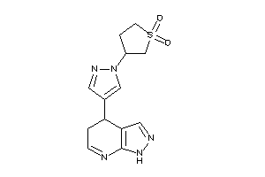 3-[4-(4,5-dihydro-1H-pyrazolo[3,4-b]pyridin-4-yl)pyrazol-1-yl]sulfolane