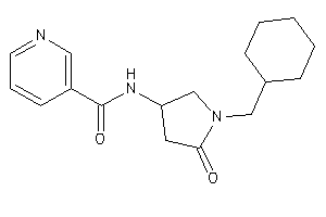 N-[1-(cyclohexylmethyl)-5-keto-pyrrolidin-3-yl]nicotinamide