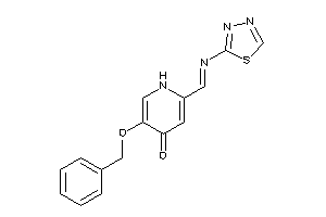 5-benzoxy-2-(1,3,4-thiadiazol-2-yliminomethyl)-4-pyridone