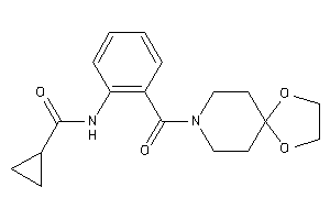 N-[2-(1,4-dioxa-8-azaspiro[4.5]decane-8-carbonyl)phenyl]cyclopropanecarboxamide