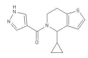 (4-cyclopropyl-6,7-dihydro-4H-thieno[3,2-c]pyridin-5-yl)-(1H-pyrazol-4-yl)methanone