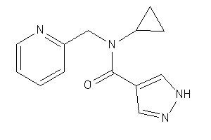 N-cyclopropyl-N-(2-pyridylmethyl)-1H-pyrazole-4-carboxamide