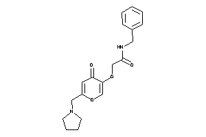 N-benzyl-2-[4-keto-6-(pyrrolidinomethyl)pyran-3-yl]oxy-acetamide