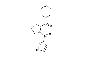 Morpholino-[1-(1H-pyrazole-4-carbonyl)pyrrolidin-2-yl]methanone