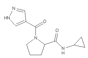 N-cyclopropyl-1-(1H-pyrazole-4-carbonyl)pyrrolidine-2-carboxamide
