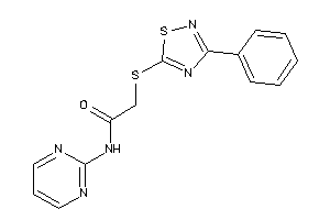 Image of 2-[(3-phenyl-1,2,4-thiadiazol-5-yl)thio]-N-(2-pyrimidyl)acetamide