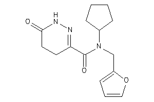 N-cyclopentyl-N-(2-furfuryl)-6-keto-4,5-dihydro-1H-pyridazine-3-carboxamide