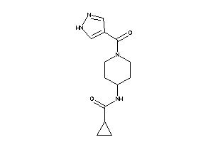 N-[1-(1H-pyrazole-4-carbonyl)-4-piperidyl]cyclopropanecarboxamide
