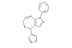 4-(1-phenyl-4,6-dihydropyrazolo[3,4-e][1,4]thiazepin-4-yl)isoxazole