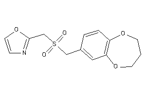 2-(3,4-dihydro-2H-1,5-benzodioxepin-7-ylmethylsulfonylmethyl)oxazole