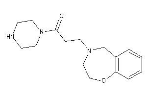 3-(3,5-dihydro-2H-1,4-benzoxazepin-4-yl)-1-piperazino-propan-1-one