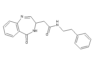 2-(5-keto-3,4-dihydro-1,4-benzodiazepin-3-yl)-N-phenethyl-acetamide
