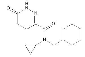 Image of N-(cyclohexylmethyl)-N-cyclopropyl-6-keto-4,5-dihydro-1H-pyridazine-3-carboxamide