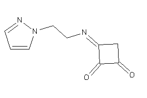 3-(2-pyrazol-1-ylethylimino)cyclobutane-1,2-quinone