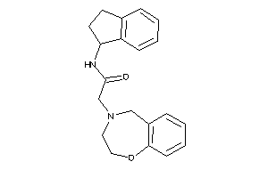 2-(3,5-dihydro-2H-1,4-benzoxazepin-4-yl)-N-indan-1-yl-acetamide