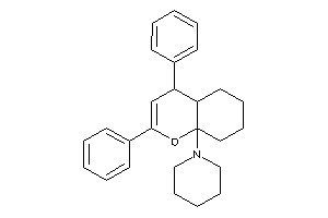 Image of 1-(2,4-diphenyl-4,4a,5,6,7,8-hexahydrochromen-8a-yl)piperidine
