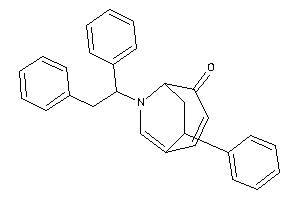 6-(1,2-diphenylethyl)-8-phenyl-6-azabicyclo[3.2.2]nona-1(7),2-dien-4-one