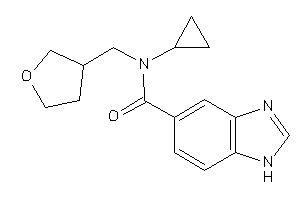 N-cyclopropyl-N-(tetrahydrofuran-3-ylmethyl)-1H-benzimidazole-5-carboxamide