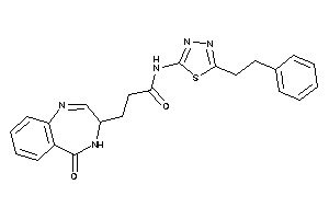 Image of 3-(5-keto-3,4-dihydro-1,4-benzodiazepin-3-yl)-N-(5-phenethyl-1,3,4-thiadiazol-2-yl)propionamide