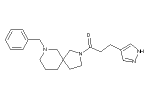 1-(7-benzyl-3,7-diazaspiro[4.5]decan-3-yl)-3-(1H-pyrazol-4-yl)propan-1-one