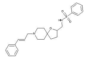 N-[(8-cinnamyl-4-oxa-8-azaspiro[4.5]decan-3-yl)methyl]benzenesulfonamide